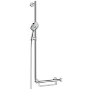 Душевой набор Hansgrohe Raindance Select S 120/Unica Comfort 1,1м, полка, левая, хром 26324000