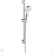Душевой набор Hansgrohe Crometta Green 6л/мин (руч.душ, шланг, штанга) хром/бел. 26554400