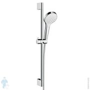 Душевой набор Hansgrohe Croma Select S 1jet (ручной душ, штанга 65см, шланг) хром/белый 26565400