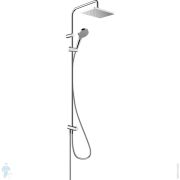 Душевой набор Hansgrohe Vernis Shape 26289000 1jet Reno EcoSmart, верхний и руной душ, хром