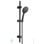 Душевой комплект ESKO SCS855Black ручной душ 110мм, 5 режимов, шланг 1500мм, штанга 605мм, черный