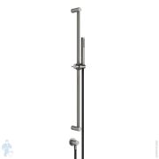 Душевой гарнитур Gessi 316 54045.707 стойка 800мм, шланговое подкл., лейка, шланг, черн. металл брашированный