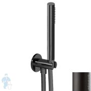 Душевой набор Fantini AA/27 (ручной душ, держатель, шланг 150см) покр. PVD Matt Gun Metal 81P58125