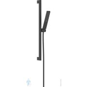Душевой набор Hansgrohe Pulsify E 100 1jet EcoSmart+ с душевой планкой 65 см черный матовый 24371670