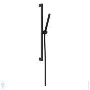 Душевой набор Hansgrohe Pulsify S EcoSmart+ ручной душ-stick, штанга 650 мм, черный матовый 24373670