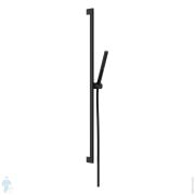 Душевой набор Hansgrohe Pulsify S EcoSmart+ ручной душ-stick, штанга 900 мм, черный матовый 24383670