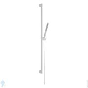 Душевой набор Hansgrohe Pulsify S EcoSmart ручной душ-stick, штанга 900 мм, белый матовый 24382700