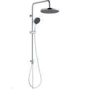 Душевой комплект ESKO ST950N без смесителя, настенная, ручной/верхний душ, хром/черный