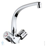 Смеситель GATTONI Circle Two 9150/91SG для биде, с донным клапаном, золото браш