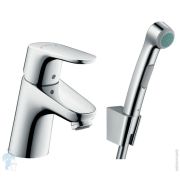 Смеситель Hansgrohe Focus 31926 для умывальника с гигиенич. душем, без донного клапана, однозахват
