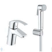 Смеситель Grohe EuroSmart 23124002 для раковины, душ, держатель для душа, душ. шланг, хром