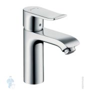Смеситель для умывальника Hansgrohe Metris 31080000 однозахв., низкий излив 100мм, дон.клапан, хром