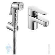 Смеситель Axor MyEdition 47022000 для умывальника, однозахватный, сливной гарнитур,без панели,хром