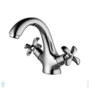 Смеситель для раковины Lemark FLORA LM0106C двухзахватный, хром