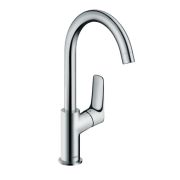 Смеситель Hansgrohe Logis 71131 для умывальника однозахватный, поворотный излив, без донного клапана