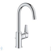 Смеситель Grohe BauEdge 23760001 для умывальника однорычажный, сливной гарнитур, L-Size, хром