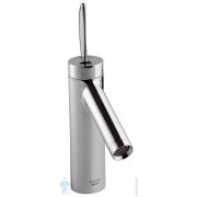%Смеситель CEZARES LINER-LC-GM-W0 для раковины, однозахватный, фиксир.излив,оружейная сталь
