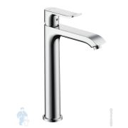 Смеситель Hansgrohe Metris 31183000 для умывальника с высоким изливом и донным клапаном, хром
