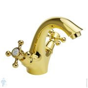 Смеситель для раковины Migliore LADY двухрычажный, золото 18856 (ML.LAD-934.DO)