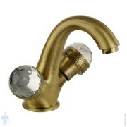 Смеситель для раковины Migliore AXO SWAROVSKI двухзахватный, бронза ML.AXO-634F.BR