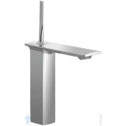 Смеситель Axor MyEdition 47010000 для умывальника, однозахватный, хром/зерк стекло, сливной гарнитур