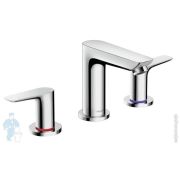 Смеситель Hansgrohe Talis E 71733000 для умывальника на 3 отверстия, с донным клапаном, хром