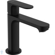 Смеситель для раковины Hansgrohe Rebris S 72517670 однозахват., излив 109 мм, дон.клапан, мат.черный
