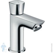 Кран Hansgrohe Logis 71120000 для умывальника, низкий фиксированный излив, без донного клапана
