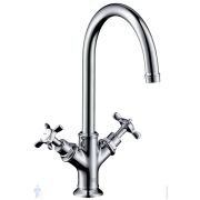 Смеситель Duravit C.1 для раковины однозахватный с донным клапаном, излив 113мм, черный матовый C11020001046