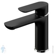 Смеситель для раковины Hansgrohe Rebris E 72589670 однозахватный, излив 109мм, матовый черный