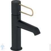Смеситель Boheme Stick 121-BCR.2 для раковины, на 1 отверстие, однозахватный,ручка touch,черный+хром