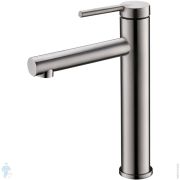 Смеситель для раковины Gessi Inverso Diamantato 127 мм, чёрный металл шлифованный 73602.707