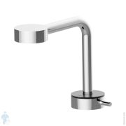 Смеситель для раковины CISAL Slim излив 150мм, хром/черный SM0007306T