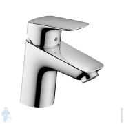 Смеситель Hansgrohe Logis 71072 для умывальника, низкий фиксированный излив, дон. клапан, CoolStart