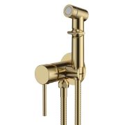 Смеситель встраиваемый ESKO SMHGold однозахватный, с гигиеническим душем, цвет: золото