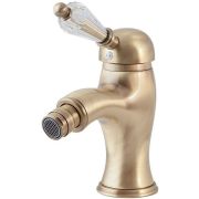 Смеситель CEZARES VINTAGE-BSM1-02-Sw для биде, донный клапан, бронза/ручка Swarovski