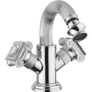 Смеситель CEZARES OLIMP-BS2-01-Sw для биде, с донным клапаном, хром/ручки Swarovski