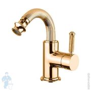 Смеситель CEZARES OLIMP-BSM2-03/24-L для биде, однорычажный, донный клапан, золото/ручки металл