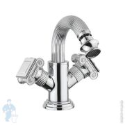 Смеситель CEZARES OLIMP-BS2-01-O для биде, с донным клапаном, хром/ручки металл