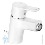Смеситель KLUDI PURE&EASY для биде, однозахватный, донный клапан, белый 375339165