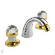 Смеситель для биде Migliore AXO SWAROVSKI на 3 отверстия, хром/золото ML.AXO-625F.CRDO