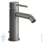 Смеситель Gessi 316 Flessa 54007.239 для биде, однозахватный, с донным клапаном, сталь брашированная