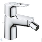 Смеситель для биде Grohe BauLoop однозахватный, 66 мм, фикс. излив, сливной гарнитур, хром 23338001
