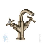 Смеситель Axor Montreux 16520820 для биде двухзахватный, донный клапан, шлиф никель