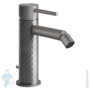 Смеситель Gessi 316 Intreccio 54107.239 для биде, однозахватный, с донным клапаном, сталь браширов