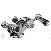 Смеситель для биде Devon&Devon Black Diamond BLD73CR двухзахватный, д/к,хром