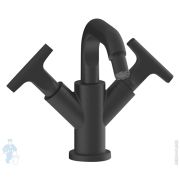 Смеситель для биде Fantini Sailing 67P5J062WF двухзахватный, без донного клапана, Matt Gun Metal PVD