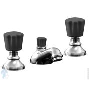 Смеситель для биде Devon&Devon Black Morris DDMRBL312CR на 3 отверстия, д/к. цвет хром/черный