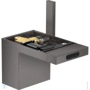 Смеситель Axor MyEdition для биде, однозахватный, на 1 отверстие, без панели, черный хром 47212340