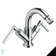 Смеситель для биде Nicolazzi Mac Kinley 05 2237NEM29 двухзахватный, донный клапан, черный мат